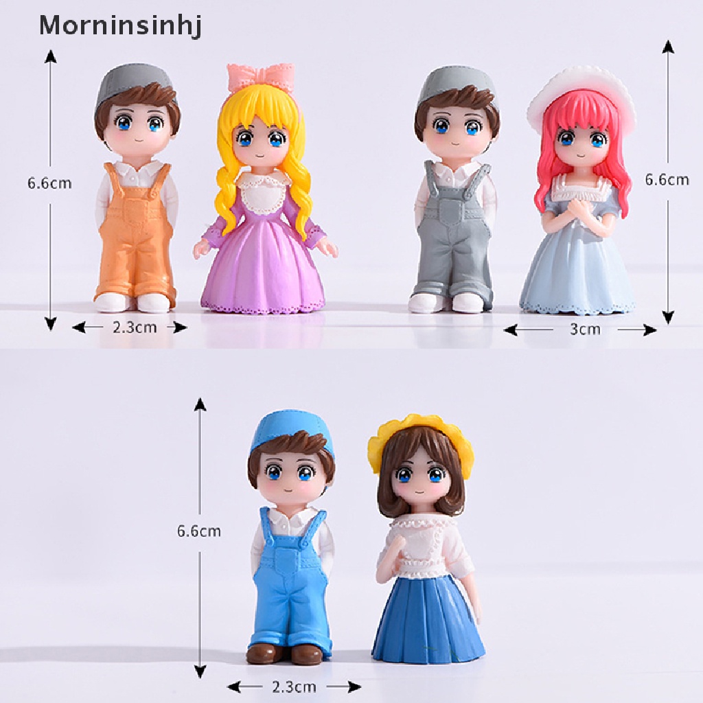 Mornin 1set Kartun Indah Pasangan Kursi Resin Patung Miniatur Peri Taman Dekorasi Rumah Meja Taman Hias Kerajinan id