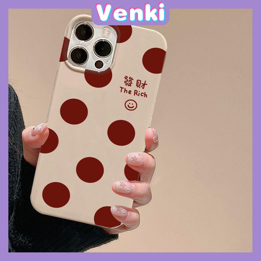 Case iPhone 14 Soft TPU Glossy Khaki Candy Case Cute Red Dots Camera Protection Shockproof For iPhone 14 13 12 11 Pro Max 7 8 Plus X XR