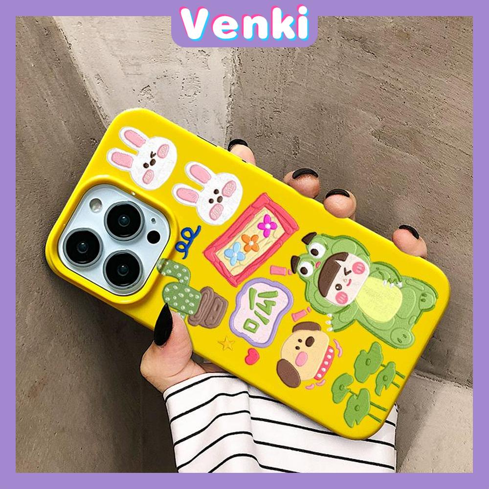 iPhone Case Soft TPU Glossy Yellow Candy Case Lovely Cartoon Frog Girl Collage Camera Protection Shockproof For iPhone 14 13 12 11 Pro Max 7 8 Plus X XR