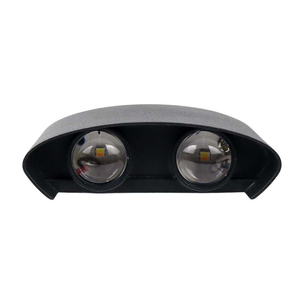 (BISA COD) FTIHSHP LED Lampu Dinding Hias Outdoor Aluminium IP66 4W 4 LED Tri-Color - 1042-4