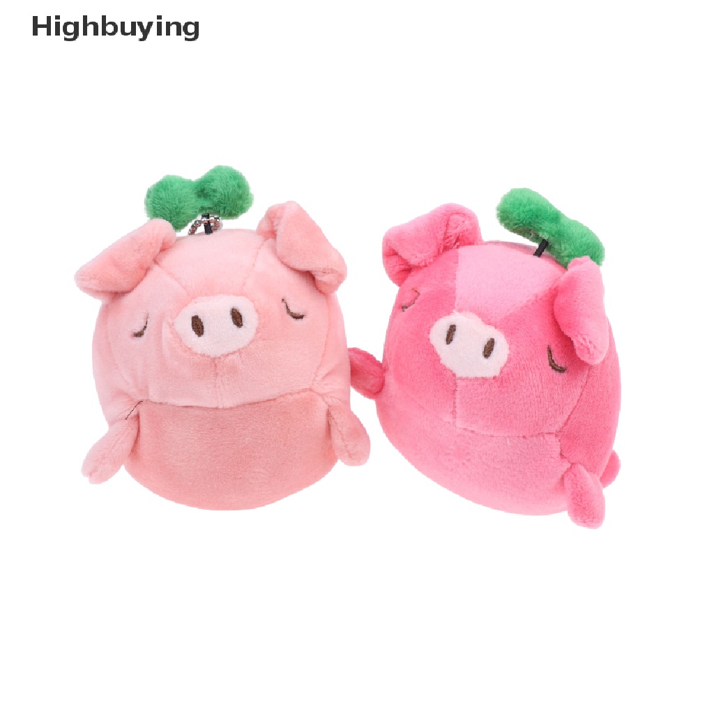 Hbid Lucu Pink Merah Babi Mewah Gantungan Kunci Hewan Boneka Keychain Indah Penyembuhan Tas Liontin Keyring Hadiah Glory