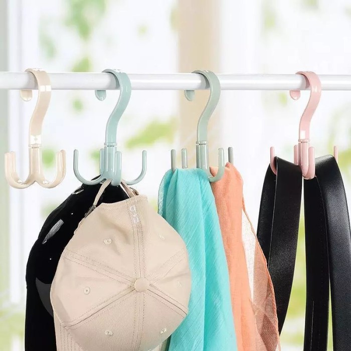 [GROSIR] GANTUNGAN HANGER PUTAR 4 KAIT 360 BAJU DASI KAOS KAKI TOPI TAS CAKAR BAJU 360 DERAJAT 360DERAJAT