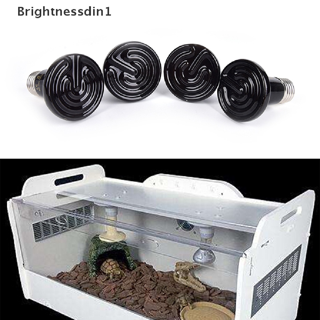 [Brightnessdin1] Menebal infrared ceramic emitter heat light bulb lamp Untuk Butik brooder Hewan Peliharaan Reptil