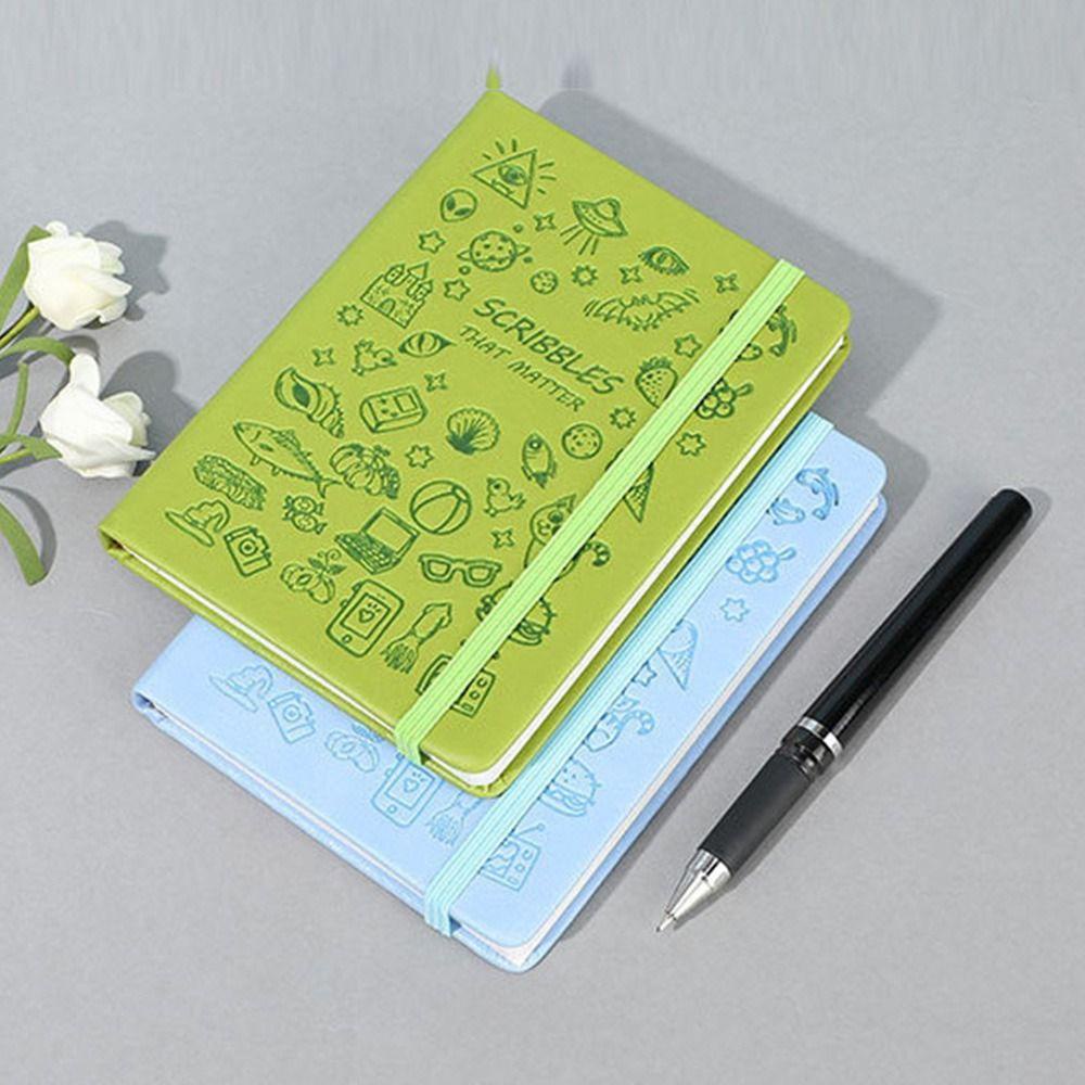 R-flower A5 Notebook Soft Skin Stationery Bandage Notebook Graffiti Diary Tangan Akun Buku