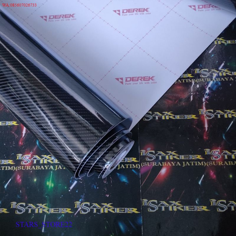 skotlet carbon 6D mudah dipasang ukuran 50cm merek derek