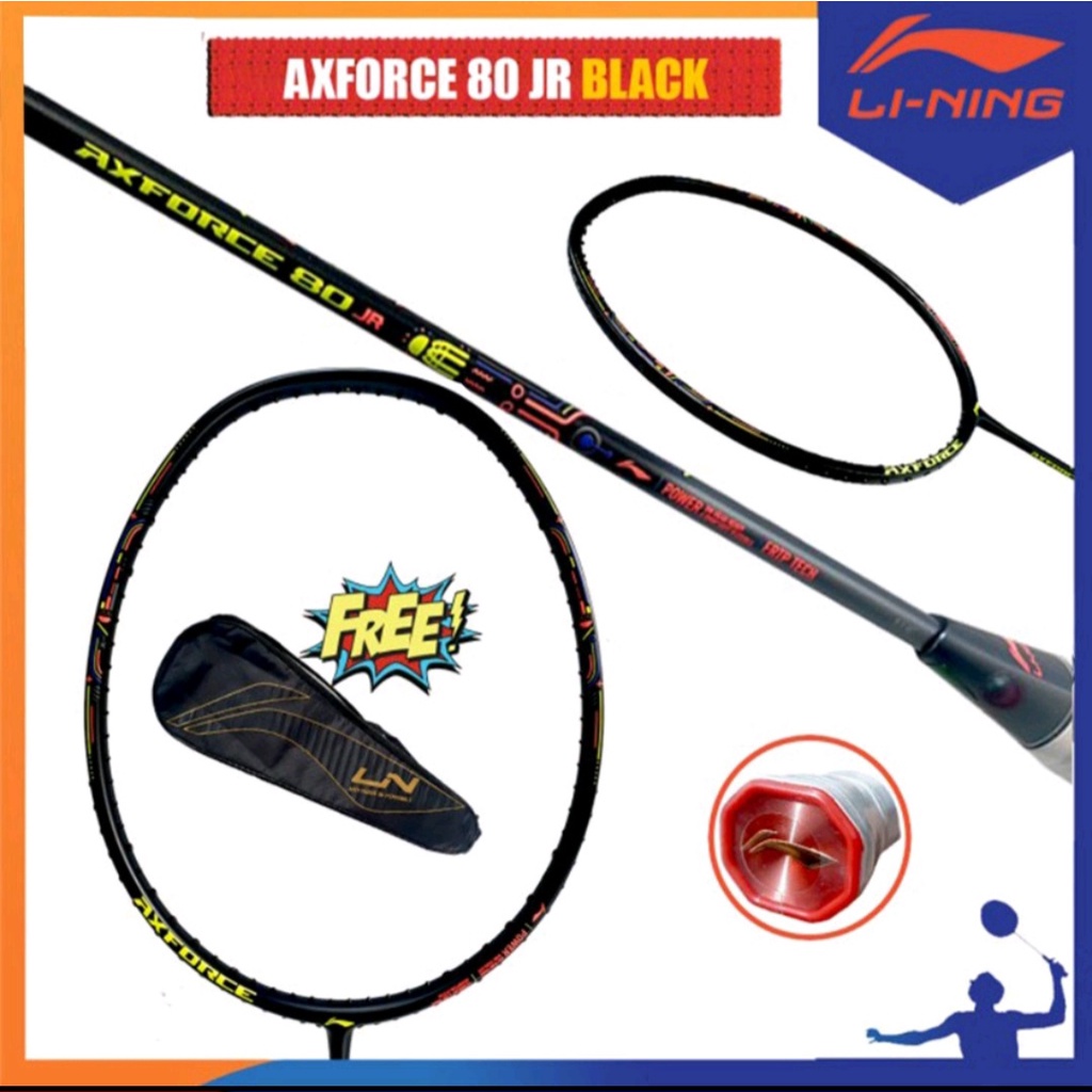 Raket Badminton LINING AXFORCE 80 JR 5U 78gram Junior 100% Original