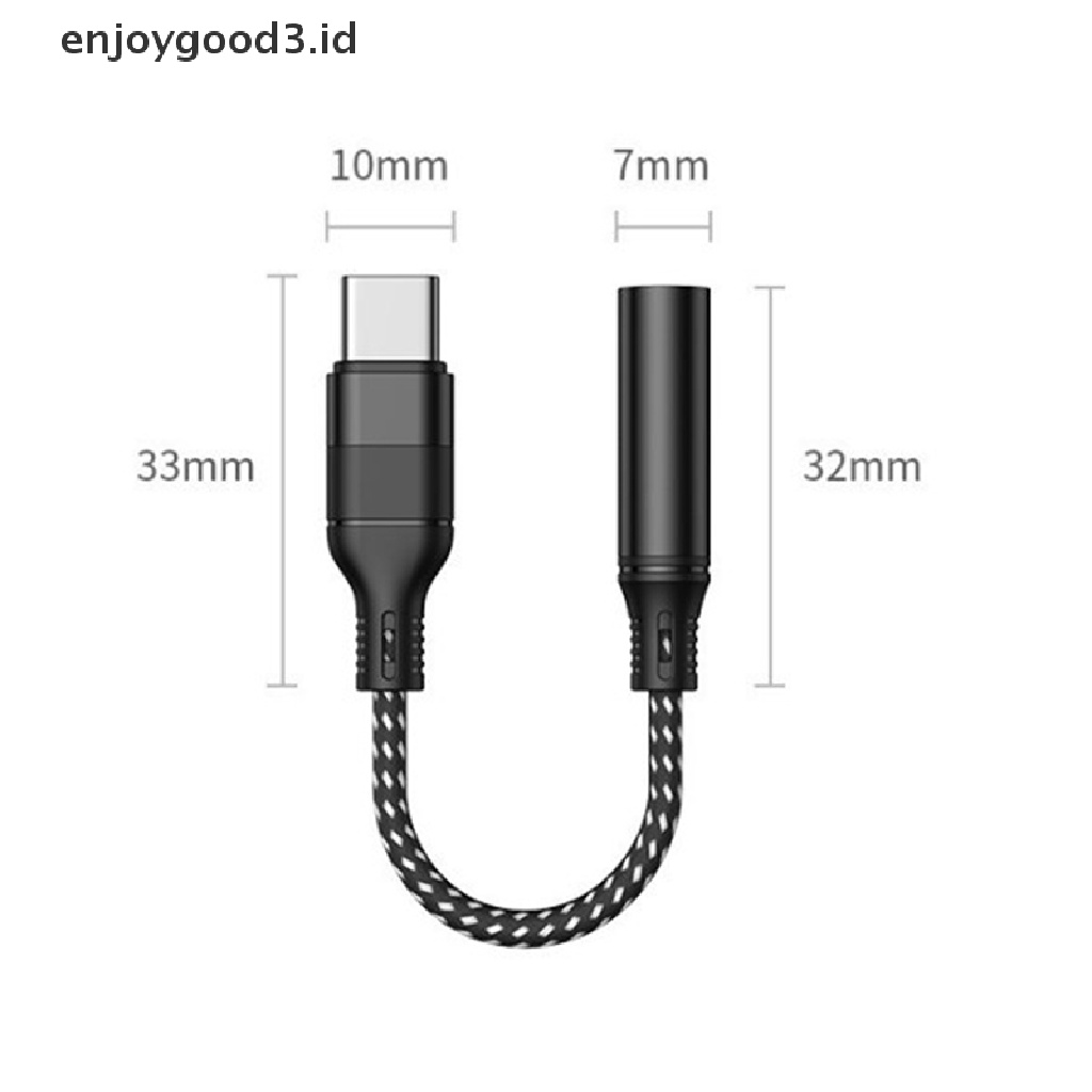 [Rready Stock] Converter Adaptor Jack Earphone USB C Ke 3.5mm Tipe C (ID)