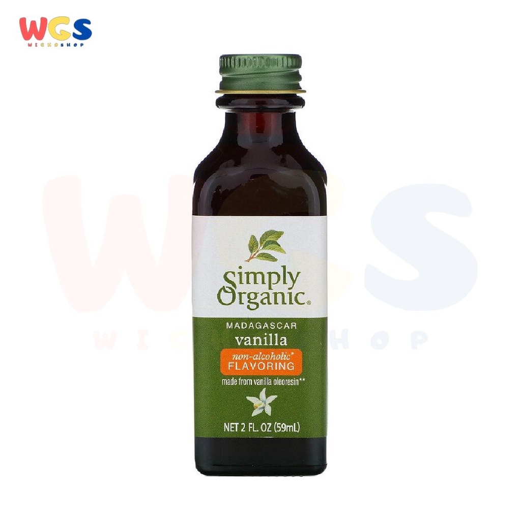 Simply Organic Madagascar Vanilla Non-Alcoholic Flavoring 2floz 59ml