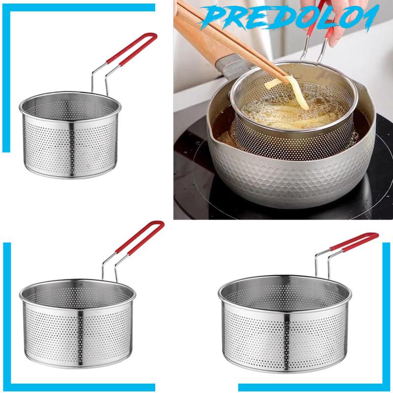 [Predolo1] Keranjang Penggoreng Alat Dapur Mesh Basket Colander Untuk Restoran