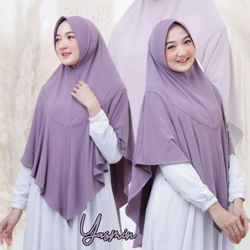 YASMIN Jilbab Bergo Kerudung Jersey Korea Ori Hijab Premium