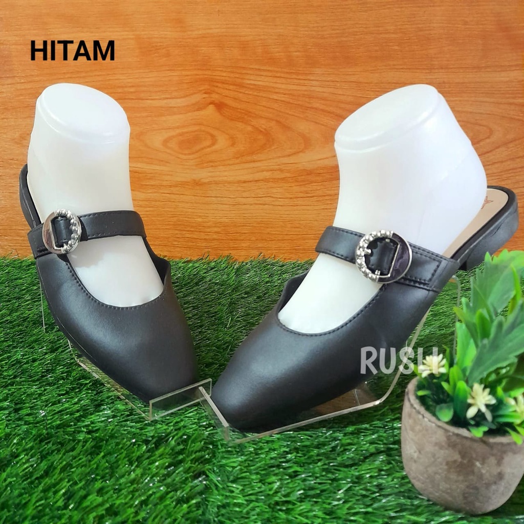 (COD) Sepatu Sandal Import Wedges Slide Tali Jesper Balance 008-1