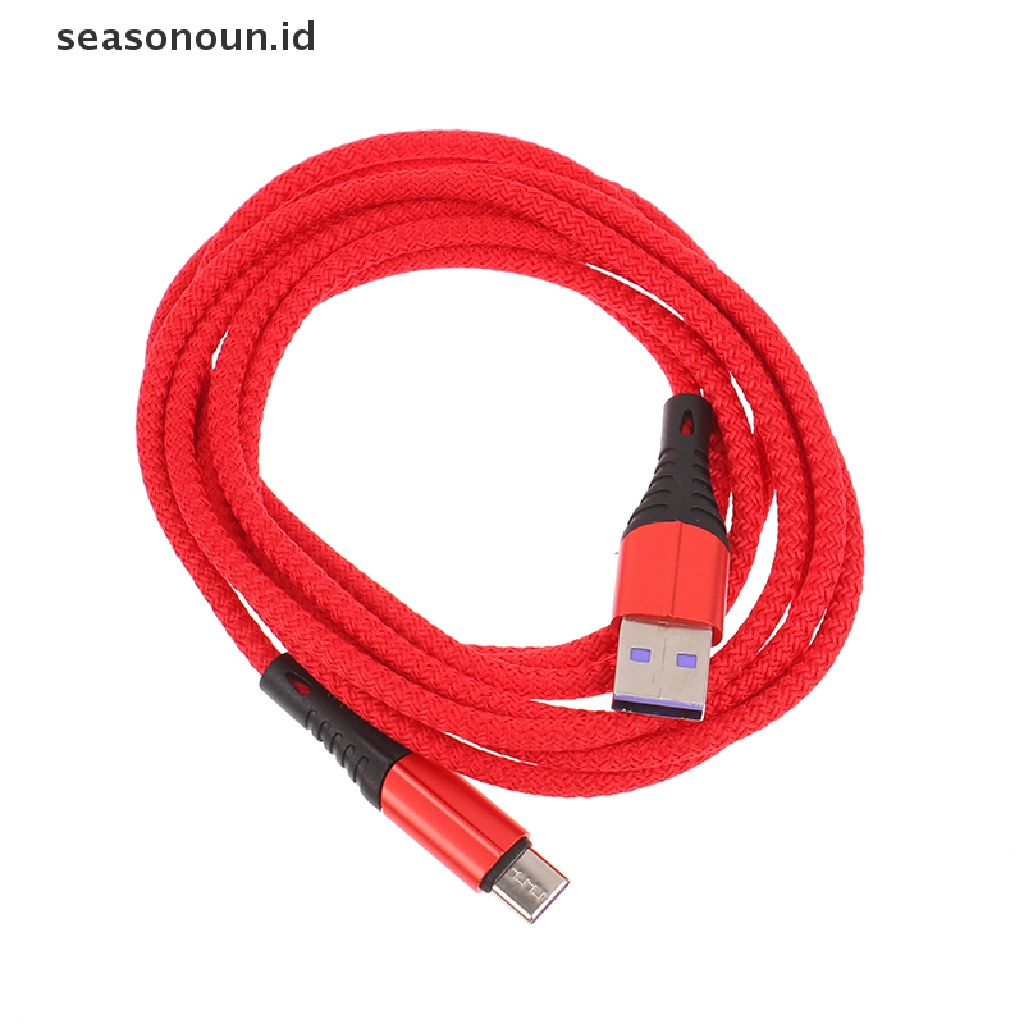 Seasonoun 3A Kabel USB Tipe C Kawat Fast Charging USB C Cables Kabel Charger Tipe-C.