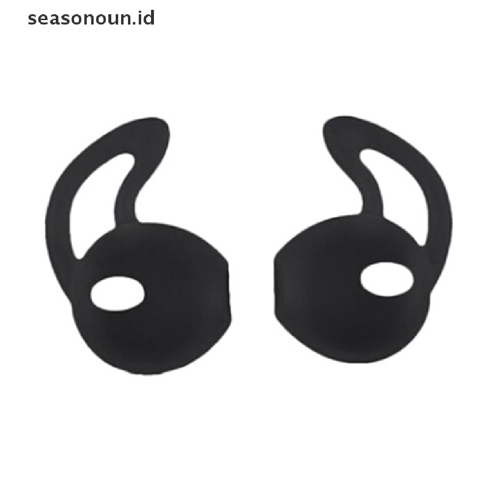 Seasonoun 5pasang Penutup earphone Gantung Silikon Olahraga in-ear sleeve  .