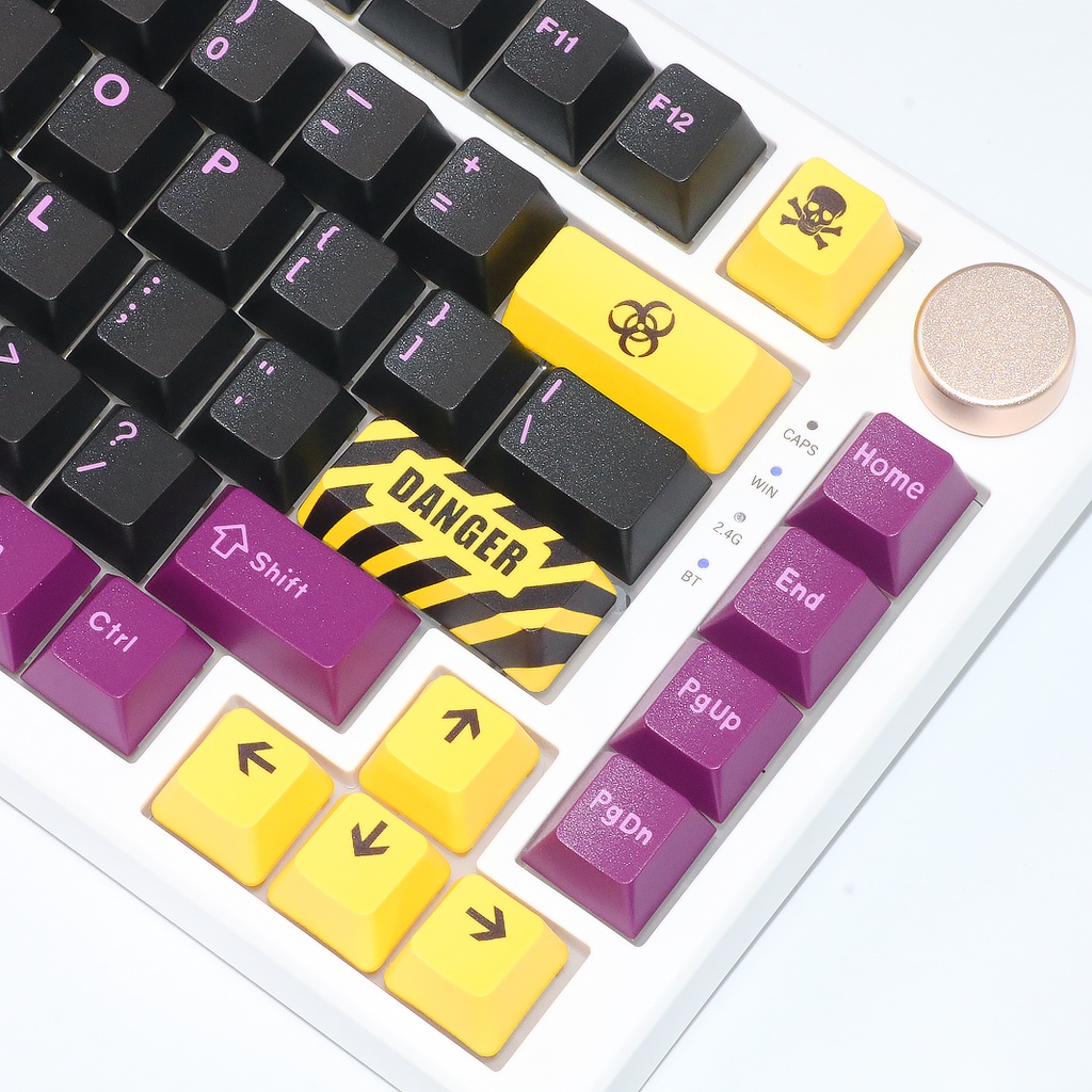 Keycap Biokimia PBT OEM Profil Pengganti Keycap Desain Kepribadian Untuk Keyboard Mekanik