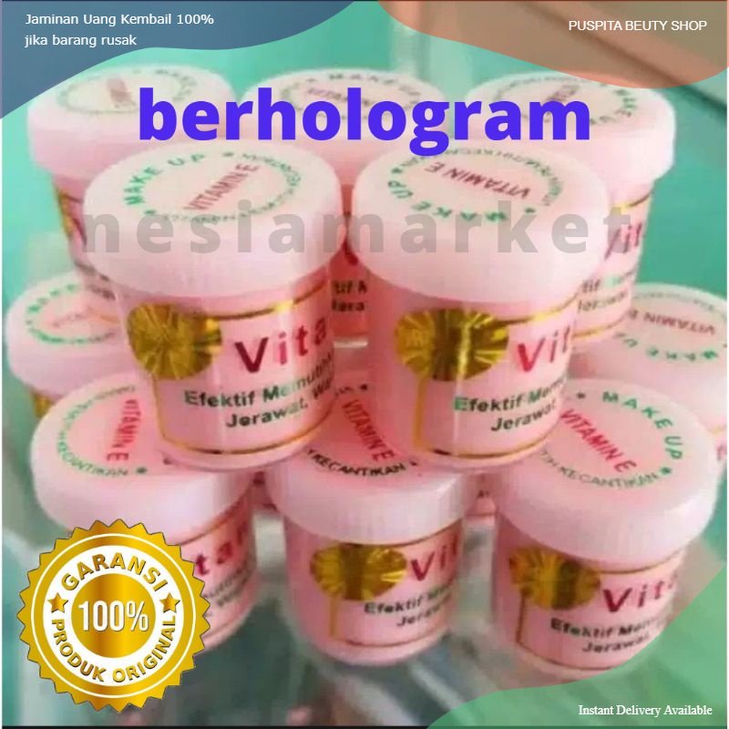 Cream Vitamin E Original Cream Pemutih Wajah , Kinclong Wajah Cream Glowing