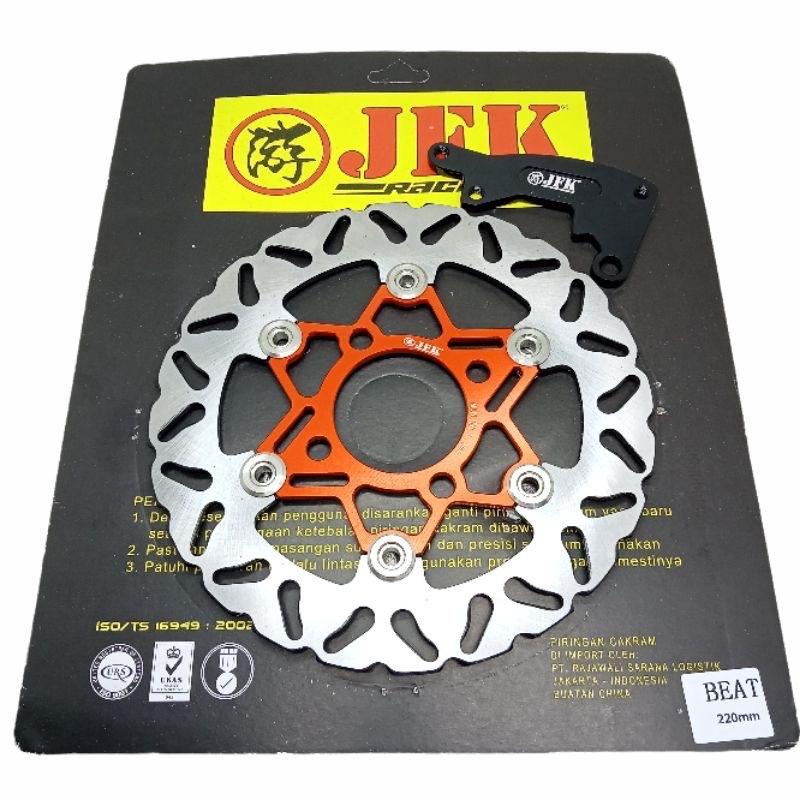 Mvp Gallery - Piringan Cakram  Disc Brake Jfk Full Cnc Floating Lebar 220mm Plus Breket