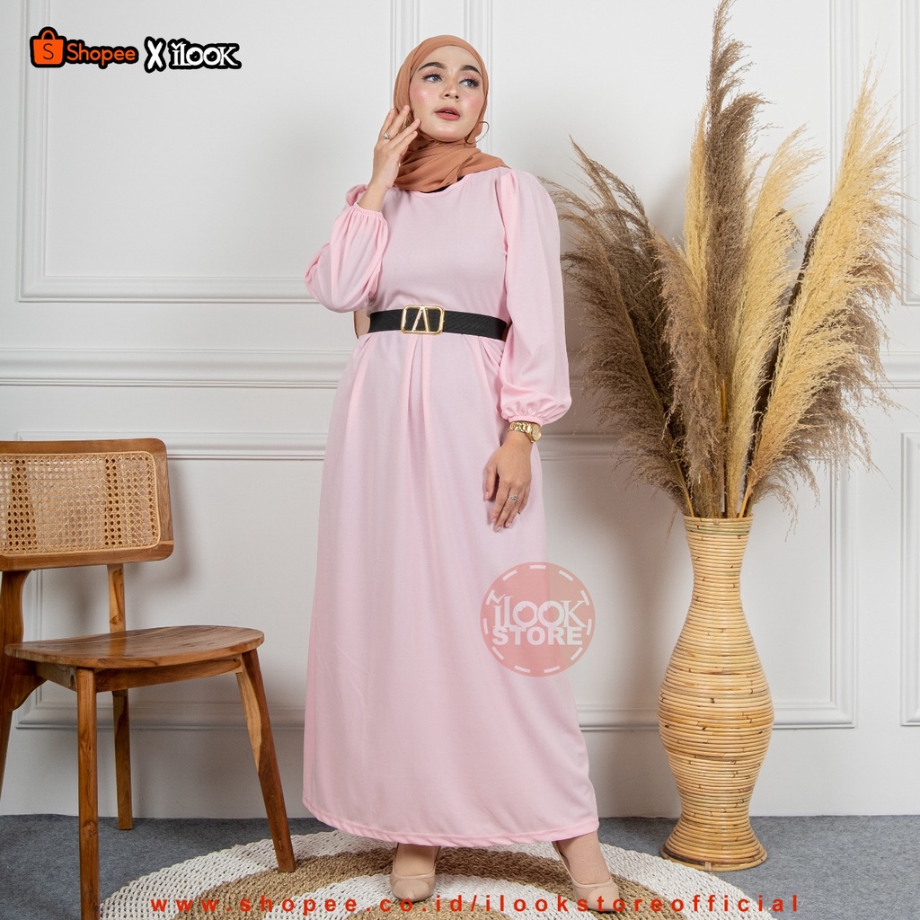 ilook | Sekar Dress | Dress Maxi Wanita + Belt Terkini