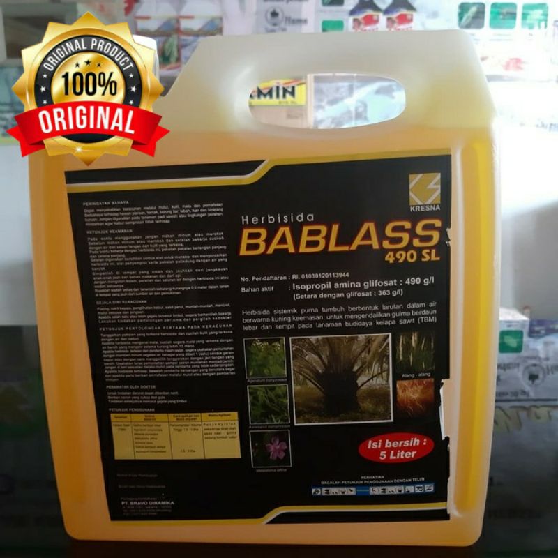 BABLAS 490 SL | Herbisida Pembasmi Rumput dan Gulma - 5 Liter
