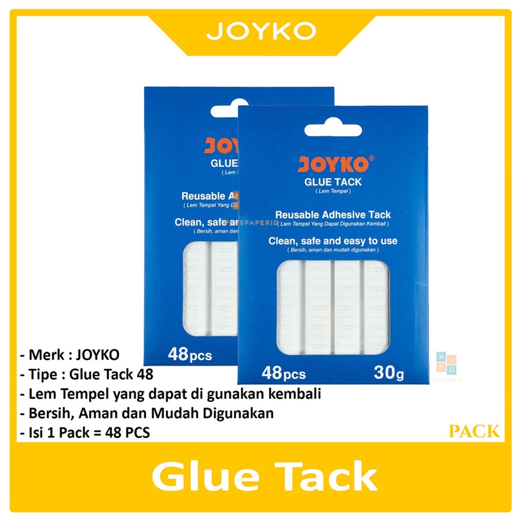 

JOYKO - Glue Tack 48 Lem Tempel - Pack