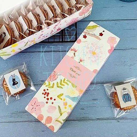 

⭐BISA COD⭐ BOX 21*7 SOFTPINK FLOWERS ISI 10PCS