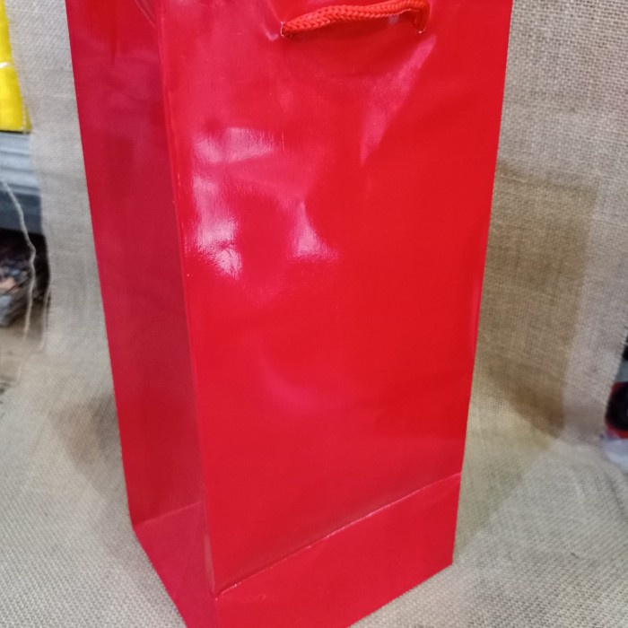 

⭐BISA COD⭐ paper bag botol merah bahan tebal isi 12 pcs terlaris dan