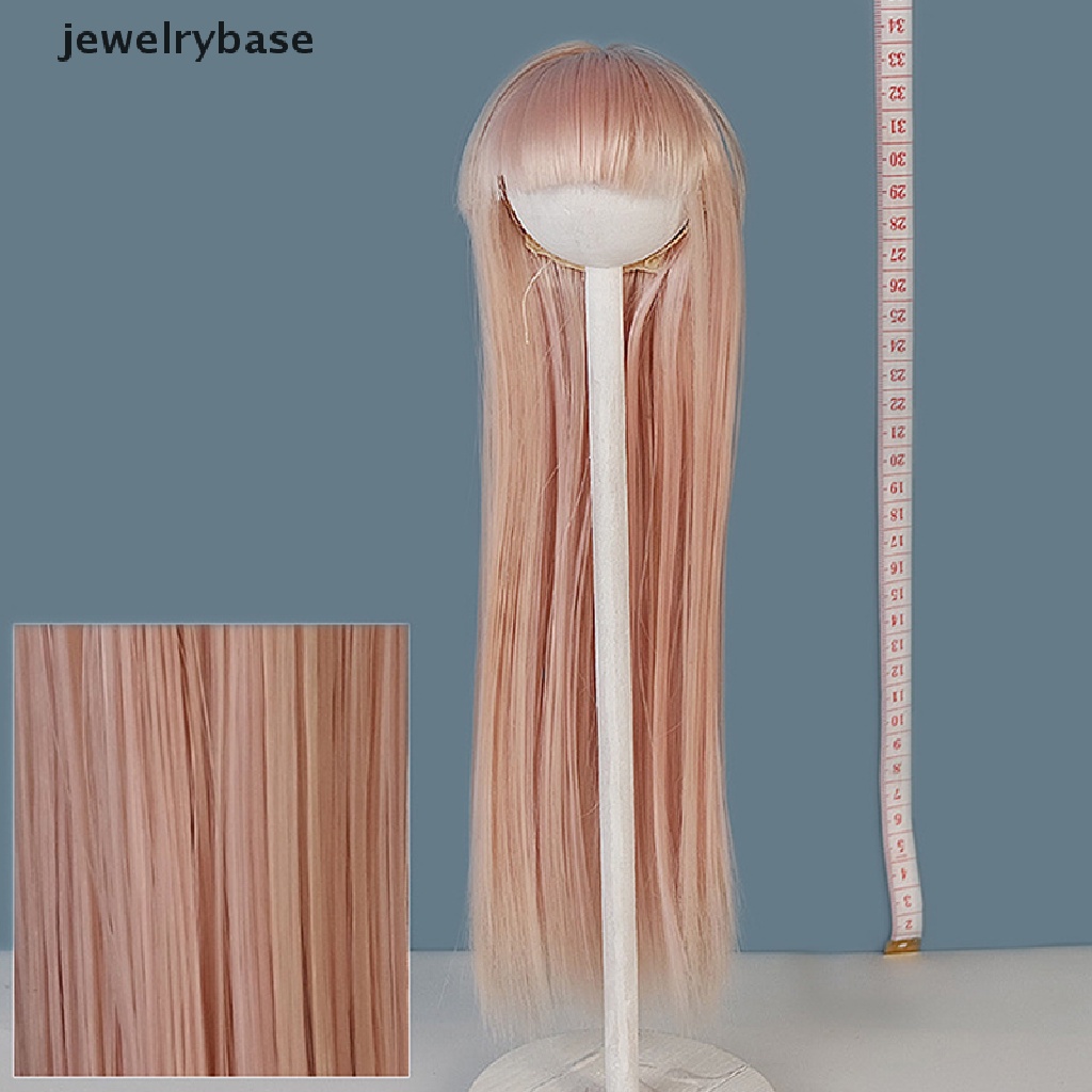 [jewelrybase] 1per6boneka 16.5-17.5CM Lingkar Kepala Rambut Panjang Boneka Wig Aksesoris Rambut Mainan Butik