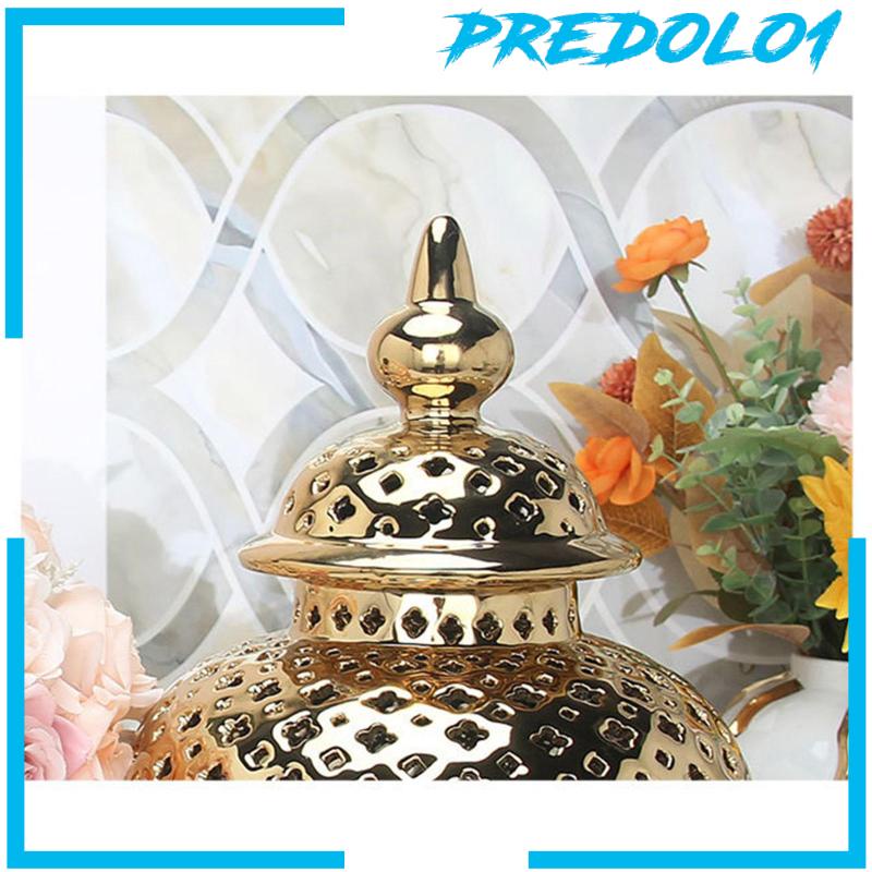 [Predolo1] Keramik Berlubang Jahe Jar Porcelain Storage Jar Vas Bunga Dekorasi