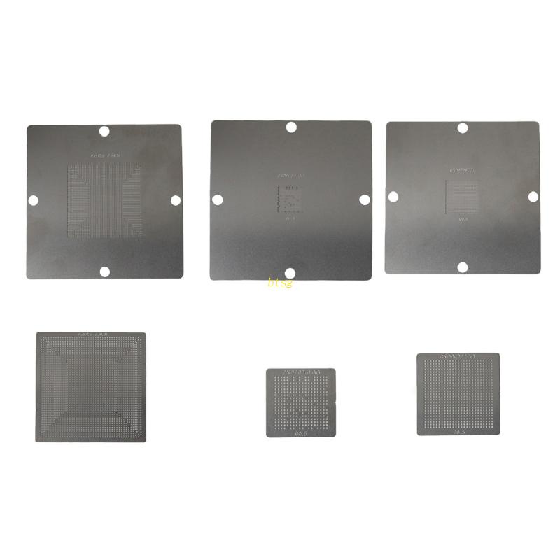 Btsg 0.55mm BGA Rework Reballing Stensil Template Untuk P5 Motherboard Repairing Part