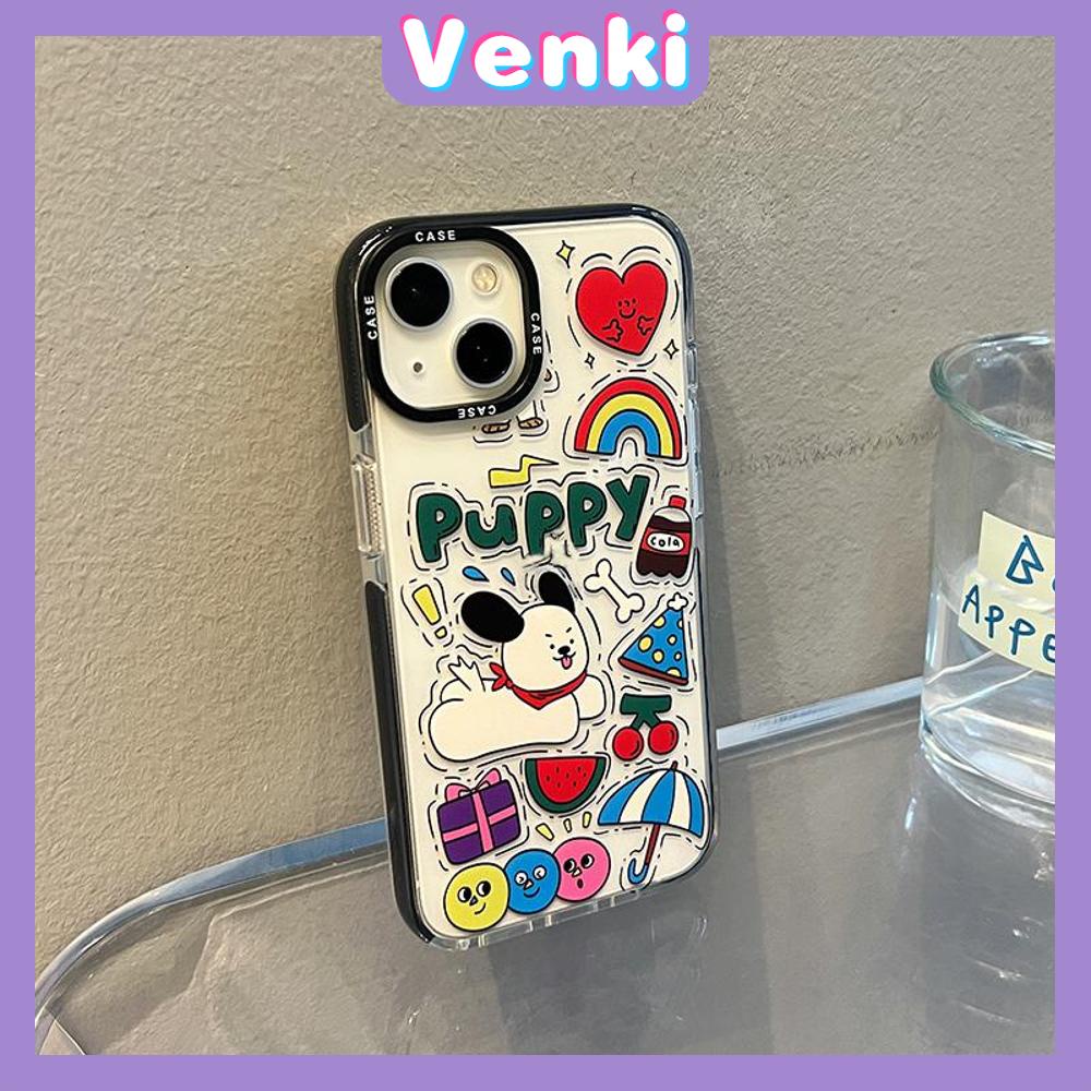 Case iPhone 11 Thicken Soft Silicone Big Hole Case Cute Cartoon Dog Camera Protection Shockproof Back Cover Compatible for iPhone 14 13 12 11 Pro Max 7 8 Plus X XR XS