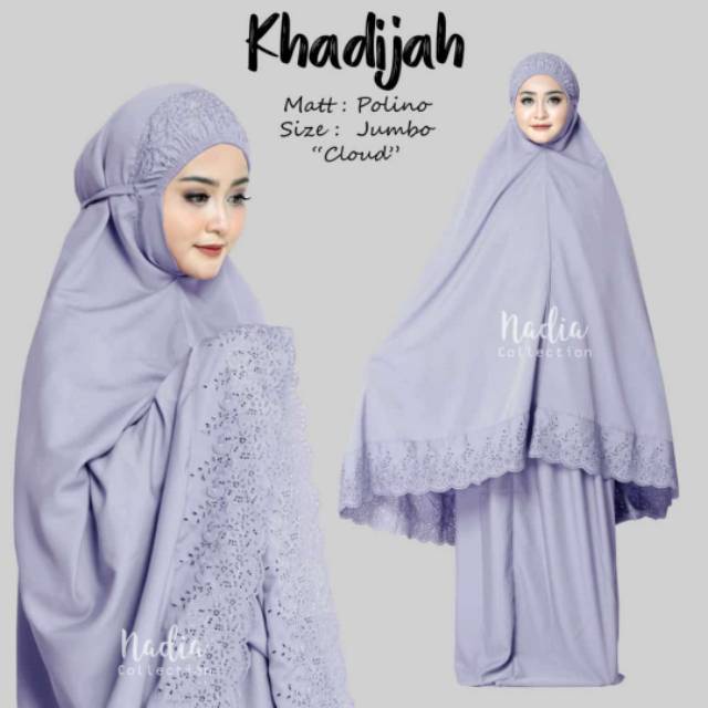 [Ready] Mukena Premium Mukena Khadijah Jumbo Mukena Khadijah Original Free Tas Cantik Mukena Khadija