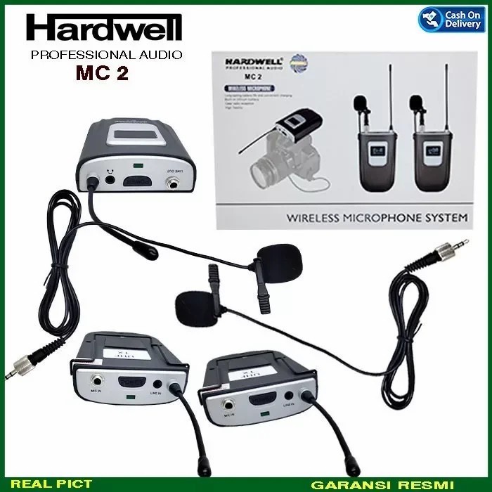 Mic Wireless Hardwell MC2 / MC-2 / MC 2 Original Clip On