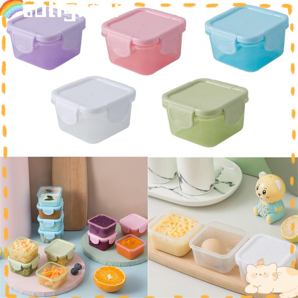 Solighter Food Prep Box Kulkas Plastik Food Grade Tempat Penyimpanan Bumbu