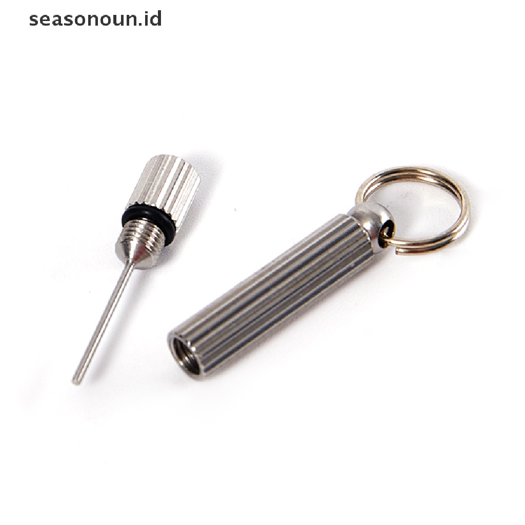 Seasonoun Portable Stainless Sim Card Tray Pin Eject Alat Pelepas Pembuka Pin Kartu.