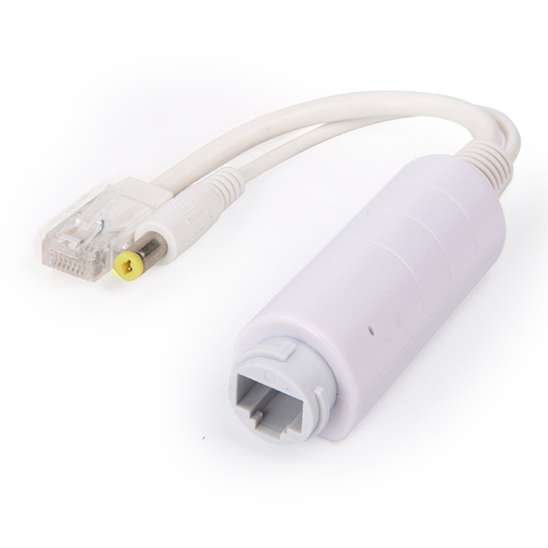 Adaptor Power Over Ethernet Splitter zzz 48V Ke 12V 100Mbps Untuk IP Kamera