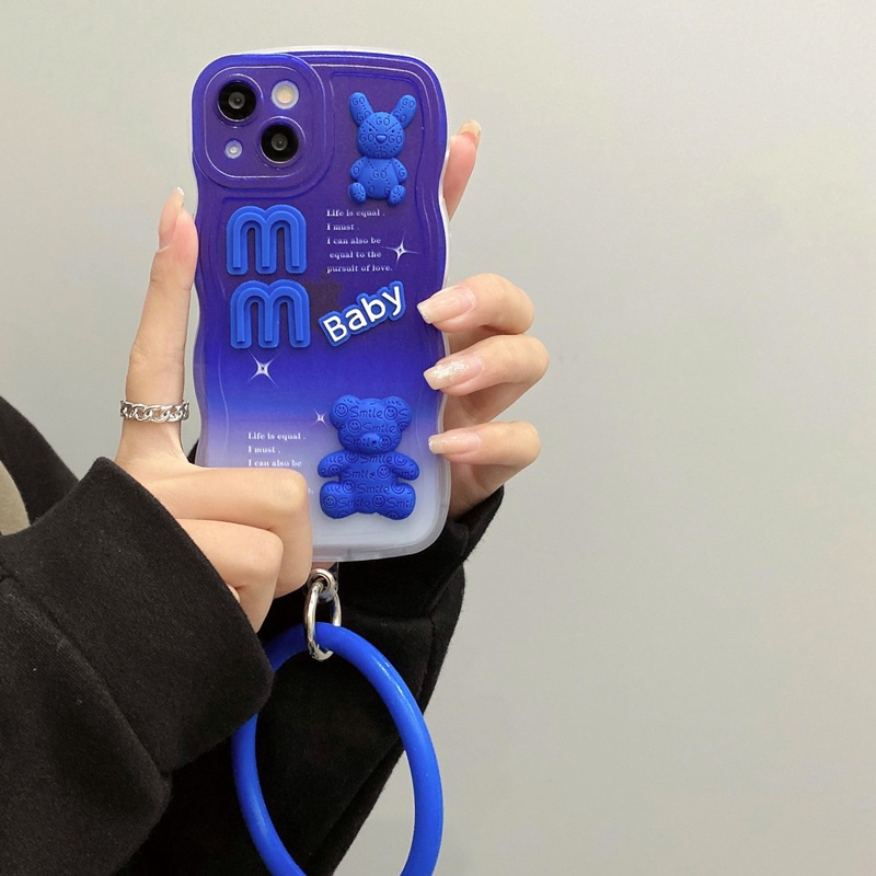 Klein Blue Softcase OPPO A7 A5S A12 A11K A5 A9 A53 A33 A15S A35 A52 A92 A1K A3S A16 A54 A77S A83 F1 F9 Pro A74 A95 A96 A36 A76 A52 A92 A31 A57 A39 F1S Boneka Biru Beruang Kelinci