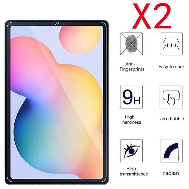 2pcs Untuk Samsung Galaxy Tab S8 S7 Plus Ultra S6 A7 Lite A8 S5e T500 T220 Tablet Tempered Glass Pelindung Layar Cover Untuk Samsung Tab A 8.0 8.4 10.1 10.5 Layar Tahan Ledak