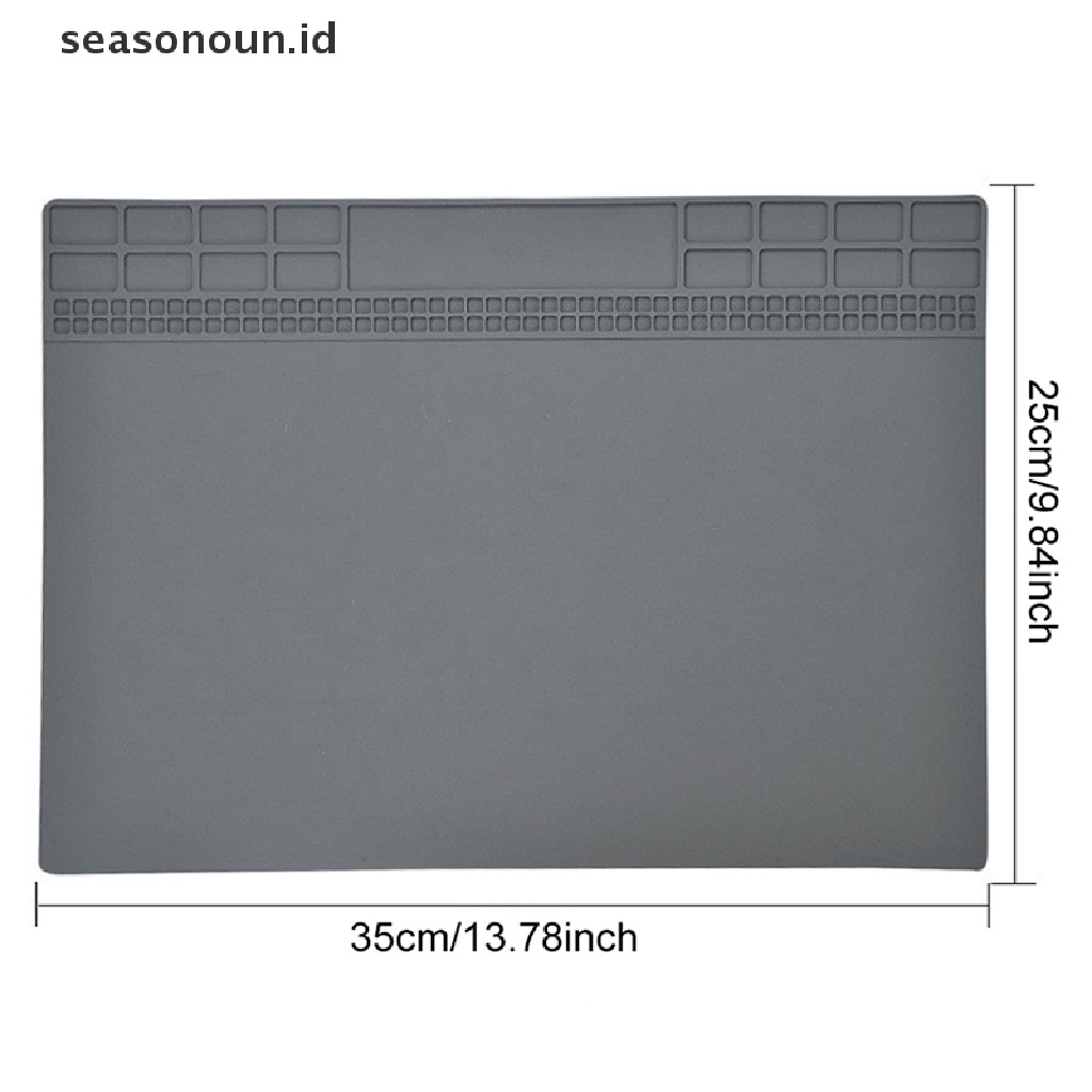 Seasonoun Electronic Repair Mat Heat Insulation Repair Pad Solder Alas Stasiun Kerja Plat Pemeliharaan.