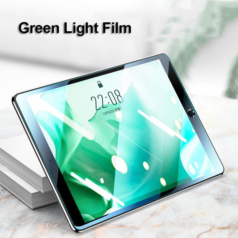 Untuk iPad Pro 11 12.9 2015 2017 2018 2020 2021 2022 10 9 8 7 6 5 10.9 10.2 9.7 Green Light Kaca Film Tablet Pelindung Layar Melindungi Untuk iPad Air Mini 6 4 3 2 10.5 10.9 7.9 8.3