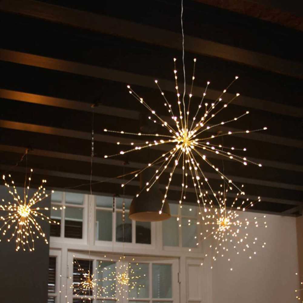 (BISA COD) FTIHSHP Toifucos Lampu Hias Gantung String Lights Fireworks IP65 with Remote - S1462