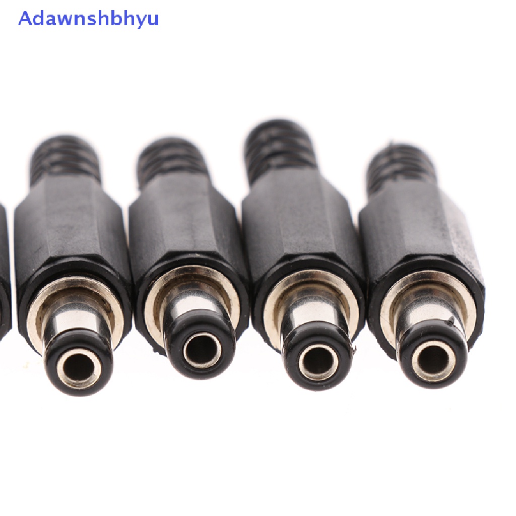 Adhyu 5pasang 5.5 x 2.1 DC Male Female Terminal 12V DC Power Supply Plug Socket Adapter ID