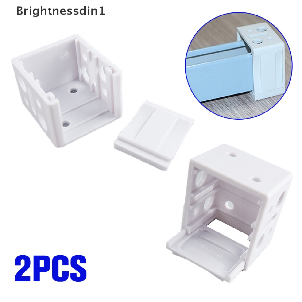 [Brightnessdin1] 2pcs White Blind s Low Profile Box Moung Untuk Window Blinds Rana Aksesoris Instalasi Plastik Butik