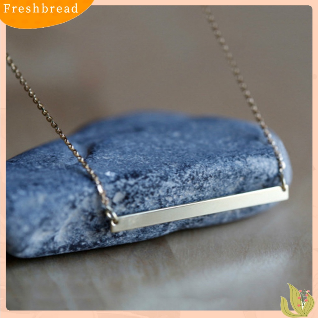 Freshbread| Gelang Simple Fadeless Alloy Slim Bentuk Bar Wanita Bangle Rantai Untuk Pacaran