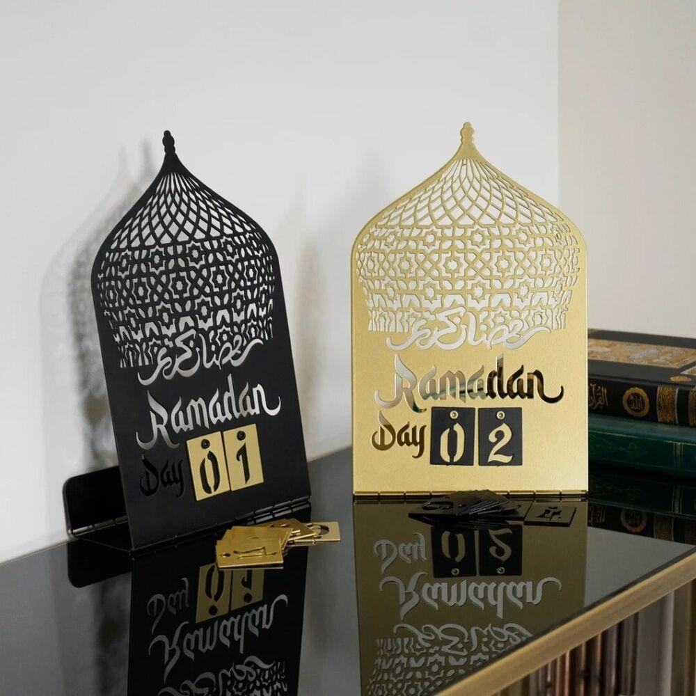 Suyo Eid Mubarak Countdown Calendar Festival Countdown Desktop Ornament Festival Decoration Dekorasi Meja Rumah