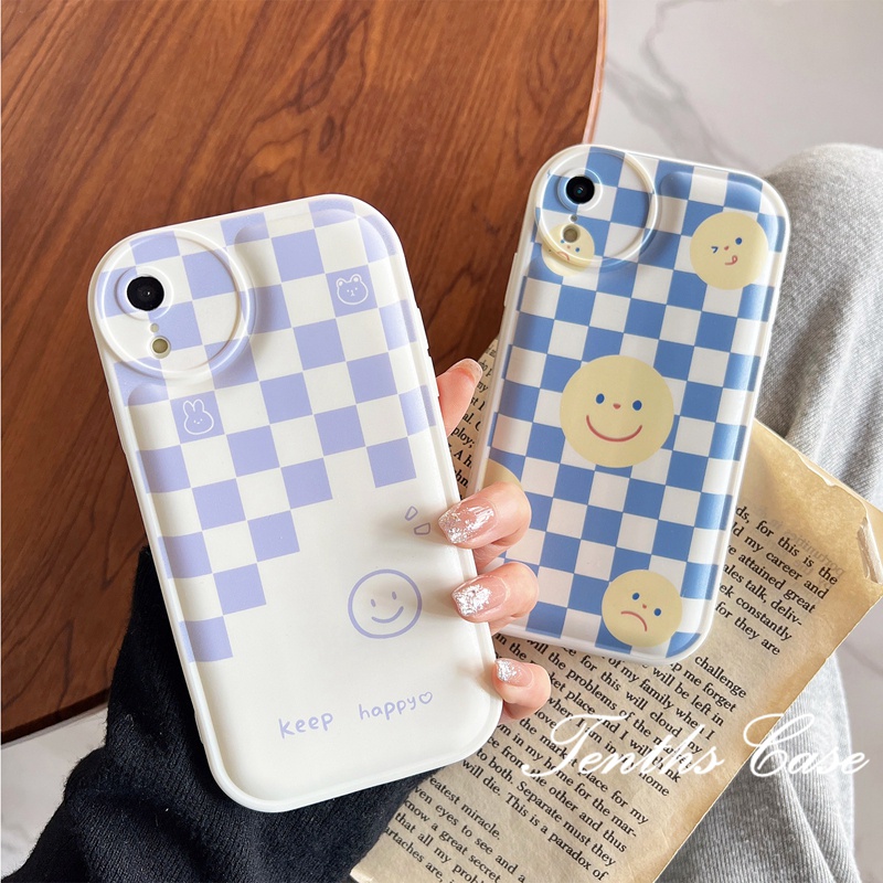 IPHONE Kompatibel Untuk Iphone14 13 12 11 Pro Max X XR Xs Max8 7 6 6s Plus SE 2020 Checker Emoticon Phone Case Soft Cover