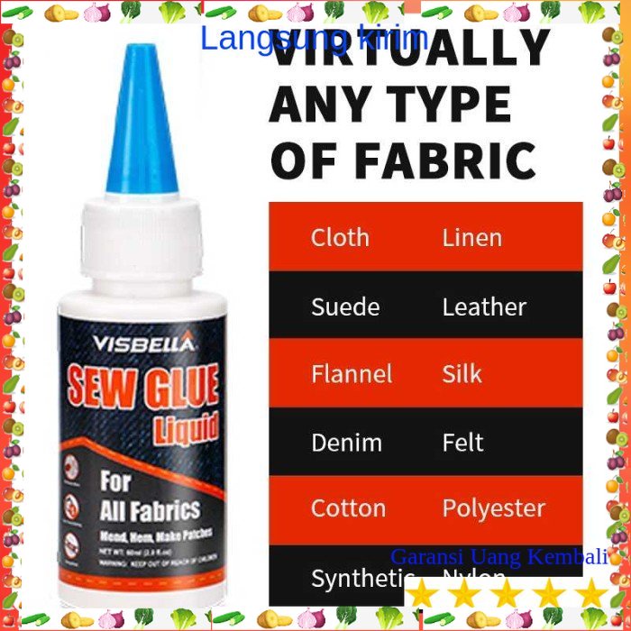 

VISBELLA Cairan Lem Perekat Khusus Kain Kulit Sew Glue 60ml 255