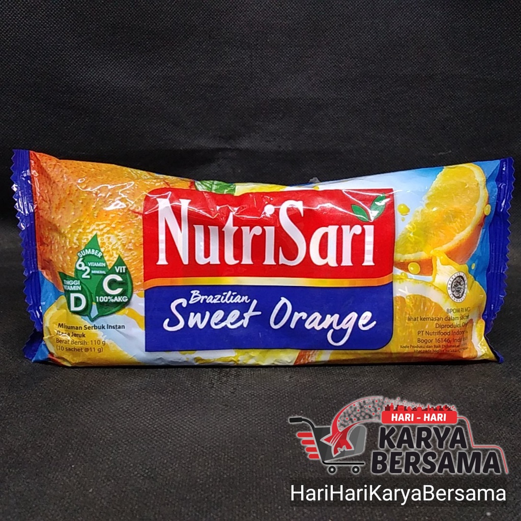 

NUTRISARI NUTRI SARI BRAZILIAN SWEET ORANGE BAG 10 SACHET X 11GR