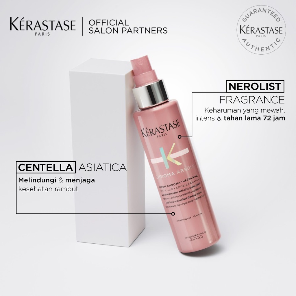 Kerastase Serum Chroma Protect 150ml Heat Protectant Rambut Diwarnai