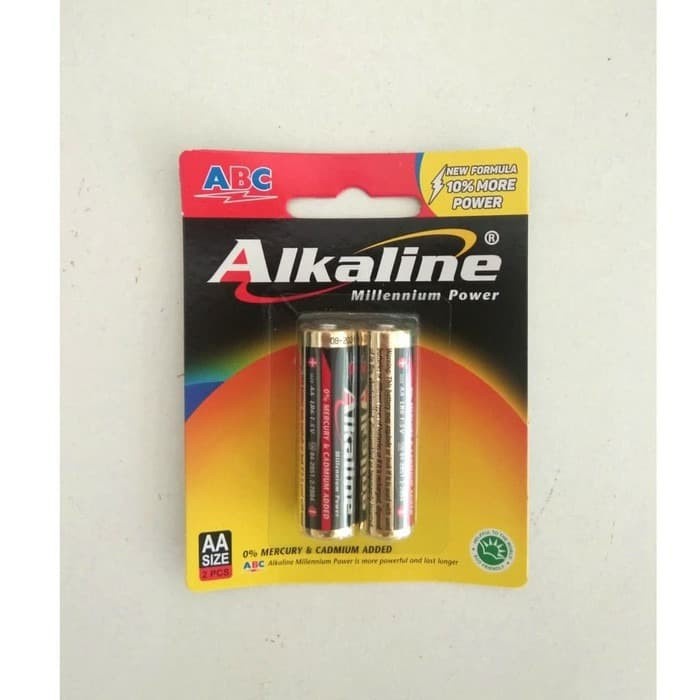 BATERAI ALKALINE AA / A2 (isi 2) batrai batre abc murah