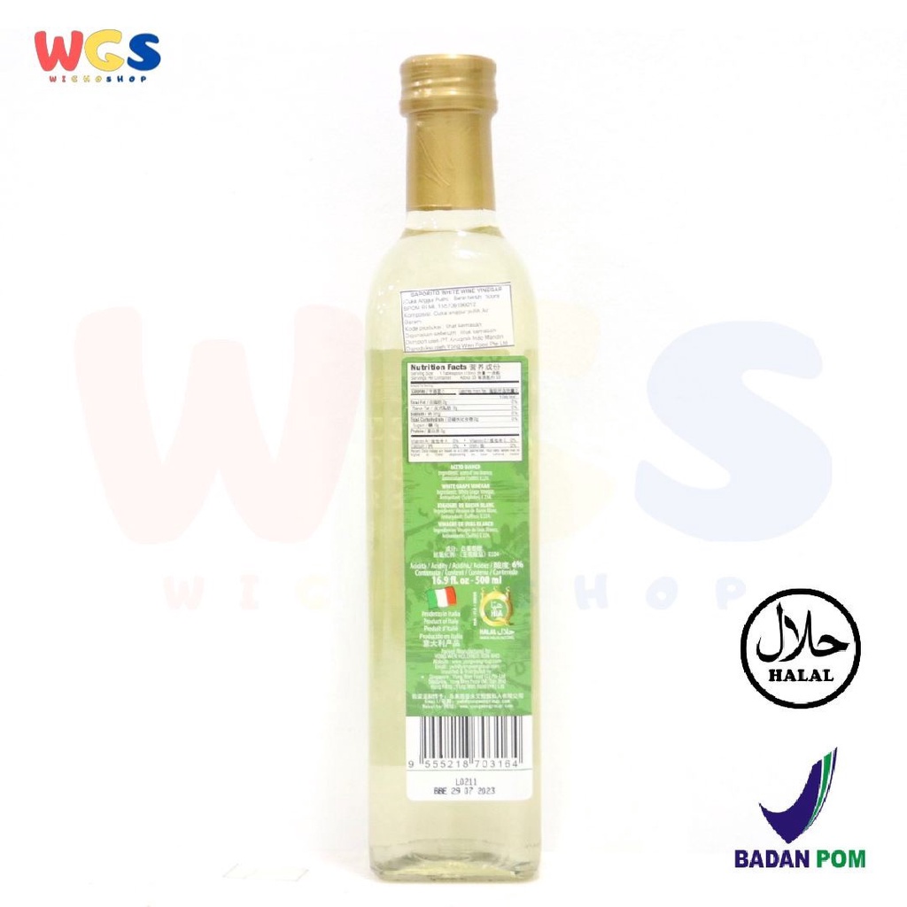 Saporito White Grape Vinegar 500 ml