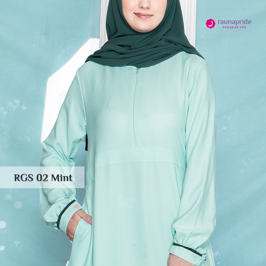 Rauna Gamis Set Jilbab / GS-02 Mint